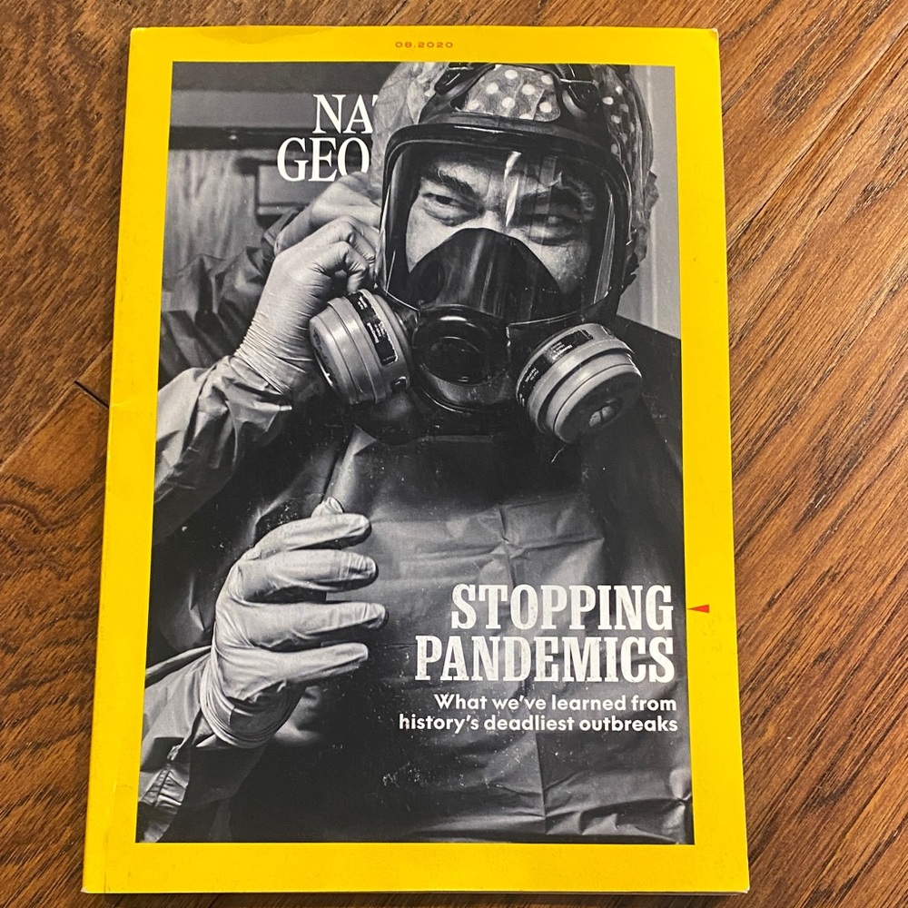 National Geographic Yellow and Black Pandemic Edition August 2020